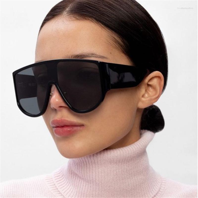 

Sunglasses Vintage Oversized One Piece Round Women Brand Designer Fashion Colorful Eyewear Men Goggle Shades Sun Glasses 2022Sunglasses