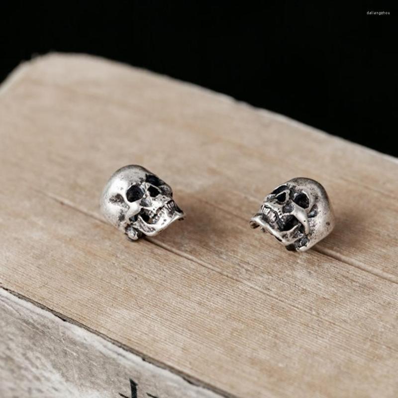

Stud Earrings 925 Sterling Silver Skull Women Gothic Party Wedding Jewelry For Girls Punk