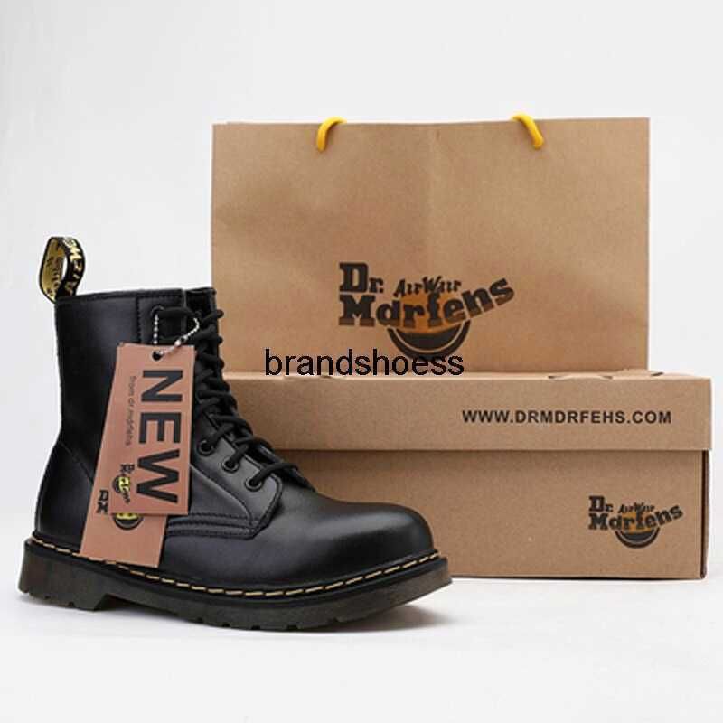 Winter plush leather shoes Dr Martinss boots for women British college style locomotive tide hole tooling short