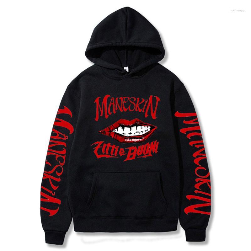 

Men' Hoodies Men' & Sweatshirts Maneskin Sweatshirt Italian Singer Hoodie Harajuku Men Hooded Streetwear Casual Oversize Pullovers, Navy blue