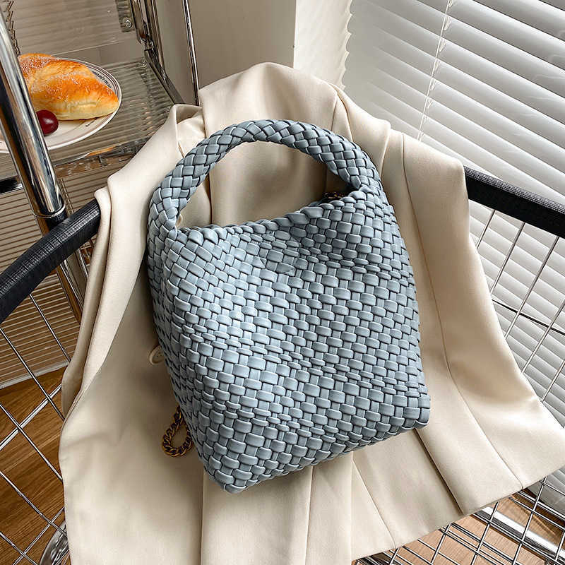 Sac Bottegas Venetas Arco Tote 2023 Nouveau filet coréen rouge en cuir souple tissé à grande capacité portable sac à épaule simple aisse b1mz b1m