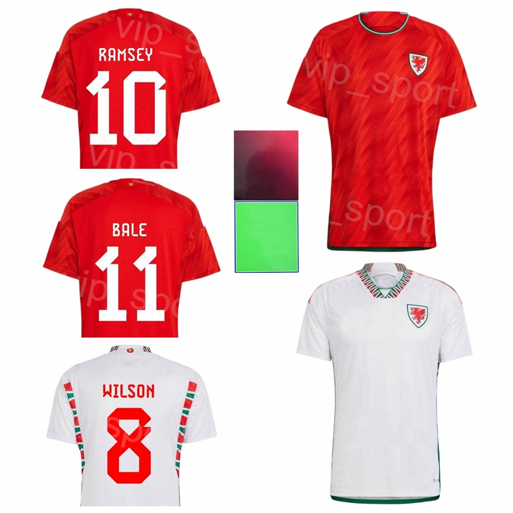 

Men Soccer Wales Jerseys National Team 2022 World Cup BALE JOHNSON JAMES RAMSEY DAVIES GUNTER AMPADU MORRELL WILSON WILLIAMS HENNESSEY MEPHAM Football Shirt Kits, With patch