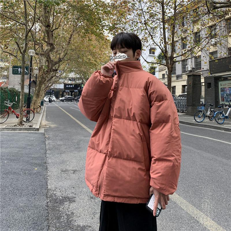 

Men's Down Winter Jacket Men Warm Fashion Casual Thicken Stand-collar Coat Korean Loose Multicolor Short Mens Oversized Parker, Black