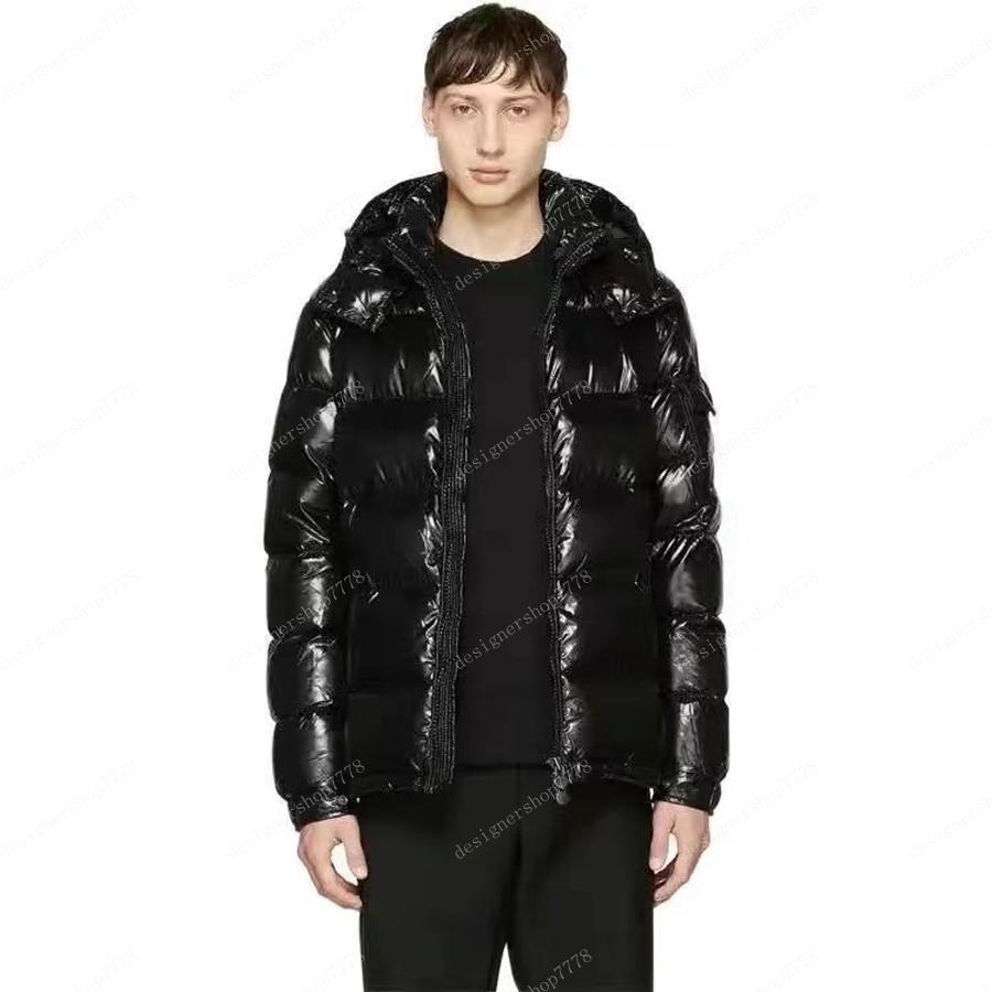 

New Fashion Down Jacket Mens Stylist luxy brand Coat Parka Winter Fashion Men Women Winter Feather Overcoat Parkas Clothing, Black-matt