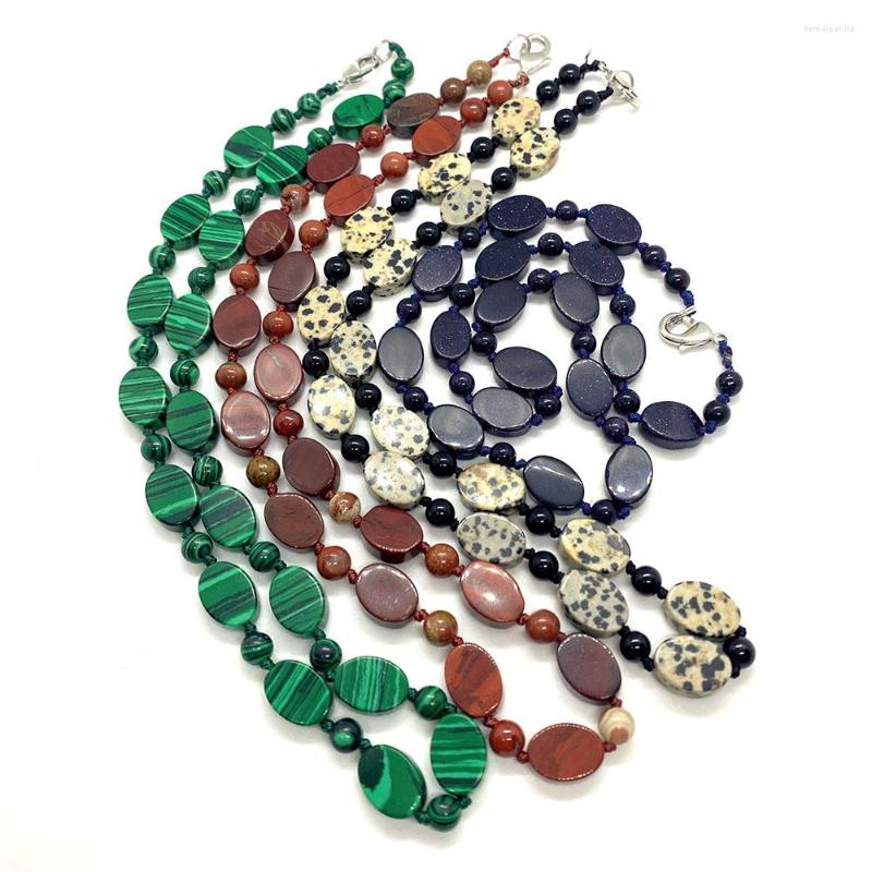 

Beads Oval Natural Stone Bead Handmade Necklace Bracelet Spotted Tiger Eye Flat Fashion 10x14mm