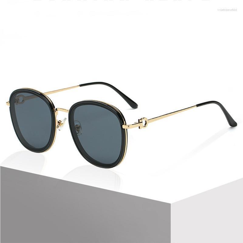 

Sunglasses Brand Design Luxury Round Frame For Men Women Fashion Vintage Classic Male Ladies Car Driving UV400 Metal Sun GlassesSunglasses