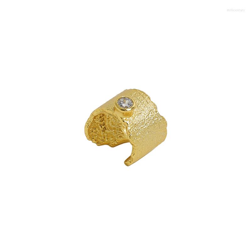 

Backs Earrings SHANICE S925 Sterling Silver Irregular Surface Micro-inlaid Zircon Ear Cuff Clip On For Women Girl Without Piercing