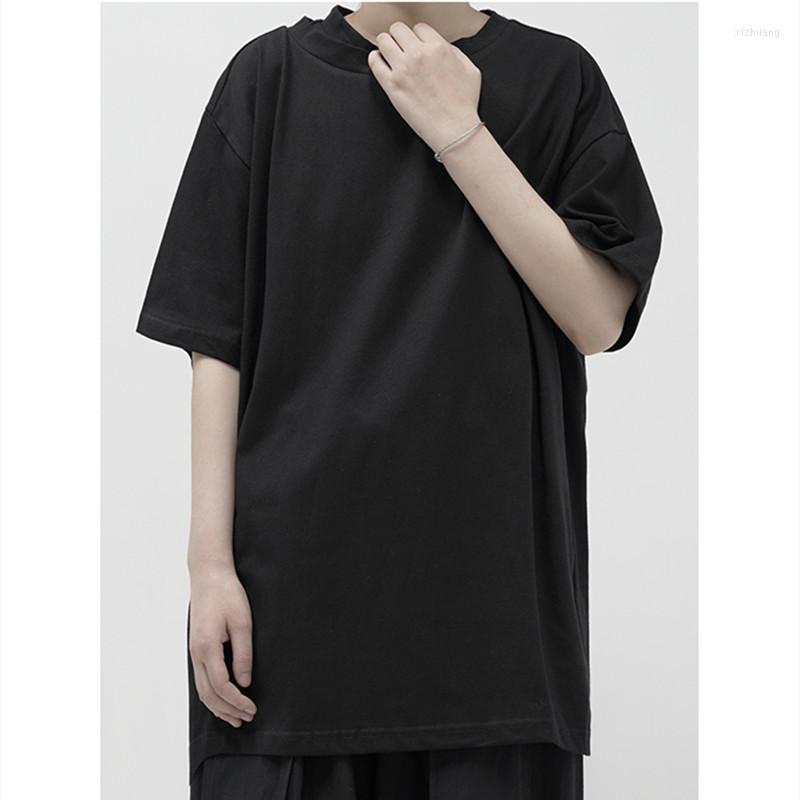 

Men' T Shirts Big Size Couple' Dress My Personality Black And White Gray Irregular Double Collar Design Short Sleeve T-shirt Summ