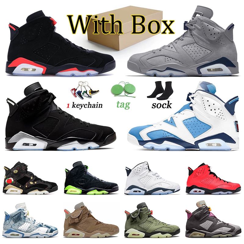 

Big Size US 13 Jumpman 6 Basketball Shoes 6s Washed Denim Bordeaux Men Trainers Georgetown Marquette Metallic Silver Sneakers UNC Midnight Navy Women Trainers, 36-47 tiffany blue