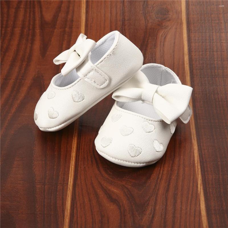 

First Walkers Soft Baby Crib Shoes -18M Toddler Girl Boy Bowknot Sole Born Prewalker Sneakers, Pink