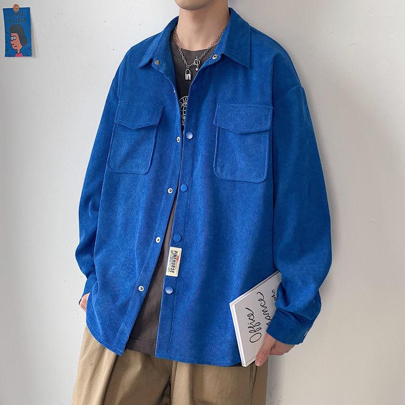 

Men' Casual Shirts 2022 Men' Work Cargo White Cotton Hawaiian Fashion Loose Lapel Collar Simple Coats 4 Color Camisa Masculina, Black