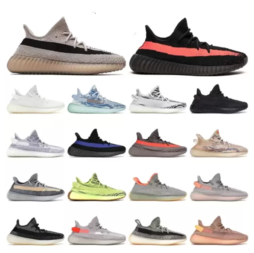 

designer men women yee running shoes''yezzies''350 sneakers cloud white sand taupe zebra citrin desert sage bred oreo fade fashion sports trainers