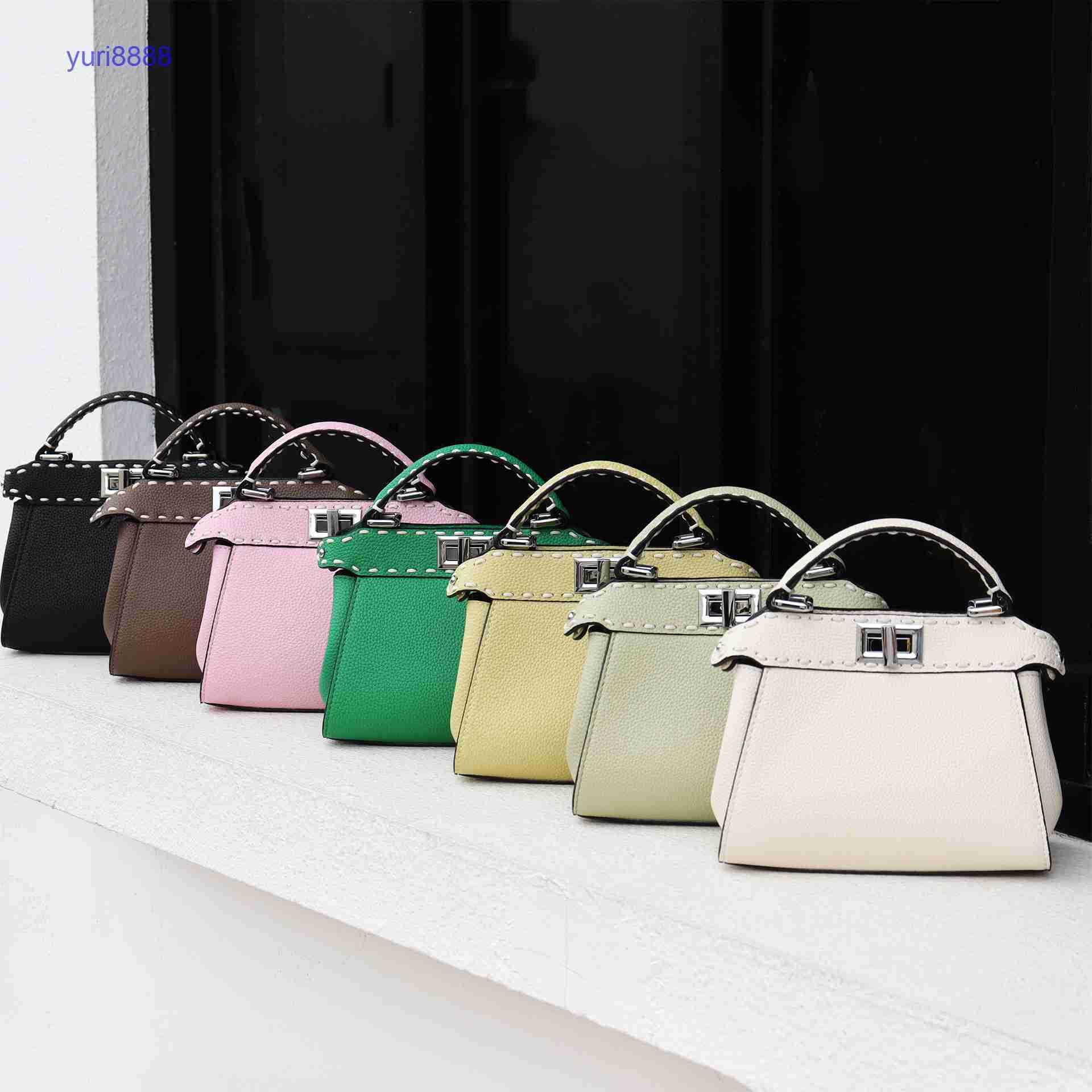 

Designer Herme Brikins Bag Shoulder s online sale New Women's Handbag Litchi Leather Pattern Sewing Thread Loc, White