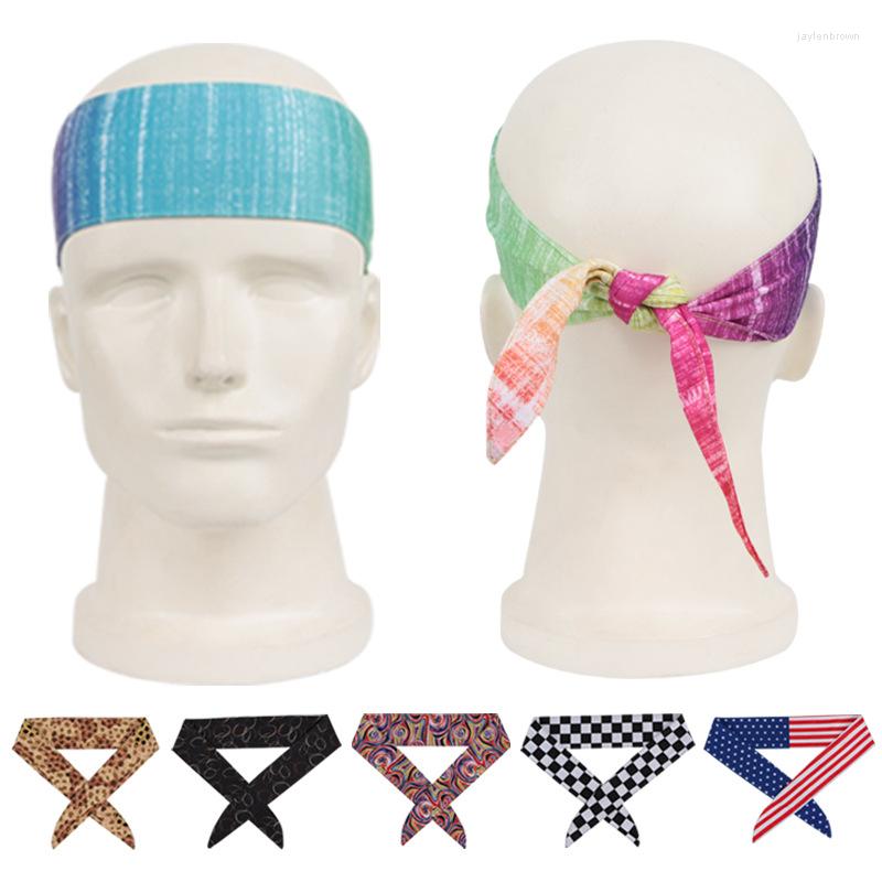 

Bandanas Fashion Sports Headband Sweat-absorbent Baseball With Retro Hair Accessories Hairband Yoga Running Bow Scarf