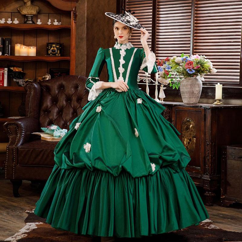

Casual Dresses Green Rococo Maire Antoinette Dress Theater Costume