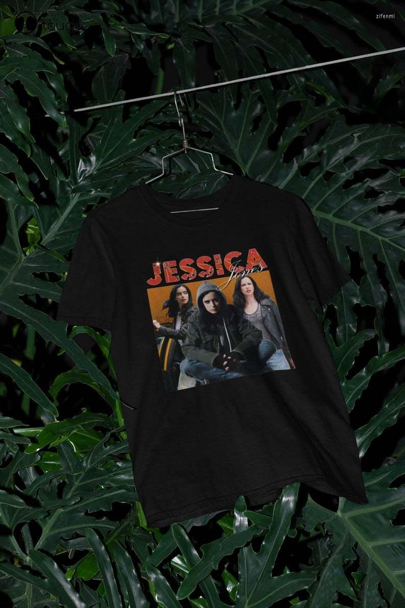 

Men' T Shirts Jessica Jones Tv Series Vintage T-Shirt Shirt Tee Cotton, Black