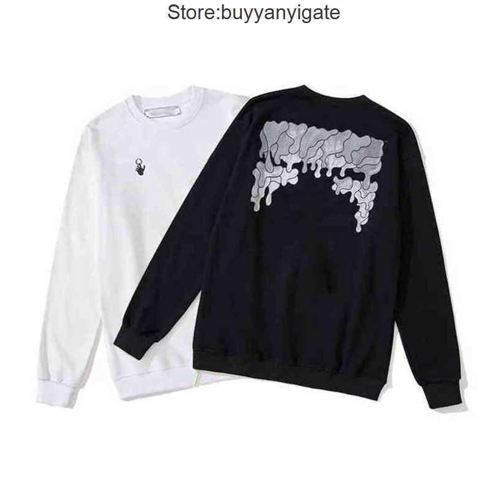 

High quality OW mens hoodie designer hoody off 3D printed cotton sweatshirt hooded sweaters men women loose oversize hoodies ins hip hop RGTC