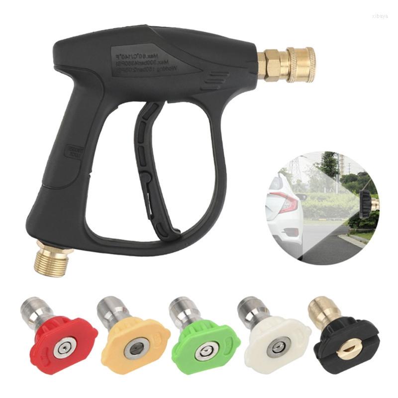 

Lance High Power Washer Gun With 5 Quick Connect Nozzles Washing Tool Accessories For Motor Auto Cleaning Garden Watering 3XUB