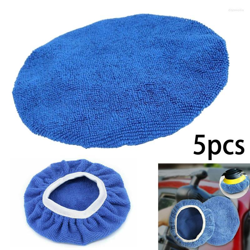 

Car Organizer Washing Polishing Bonnet Waxing 5-6Inch 5pcs Blue Buffer For Polisher