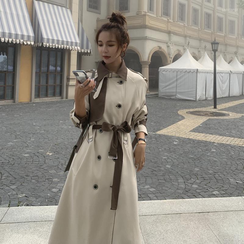 

Women' Trench Coats Women Fashion Plus Size 2022 Autumn Double Breasted Loose Elegant Coat Top M462 Women