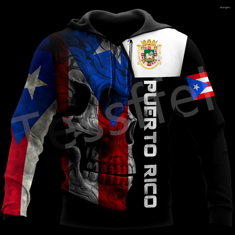 

Women's Hoodies Est Country Flag Puerto Rico Caribbean Sea Camo Tattoo Harajuku Tracksuit 3DPrint Men/Women Funny Casual B12, Sweatshirts
