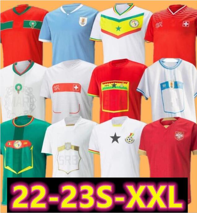 

2022 2023 Morocco soccer jerseys Senegal MANE Hakimi Ghana 22 23 away player version Switzerland maillot Serbia MAHREZ KOUYATE football uniforms shirts HOME kids, 14