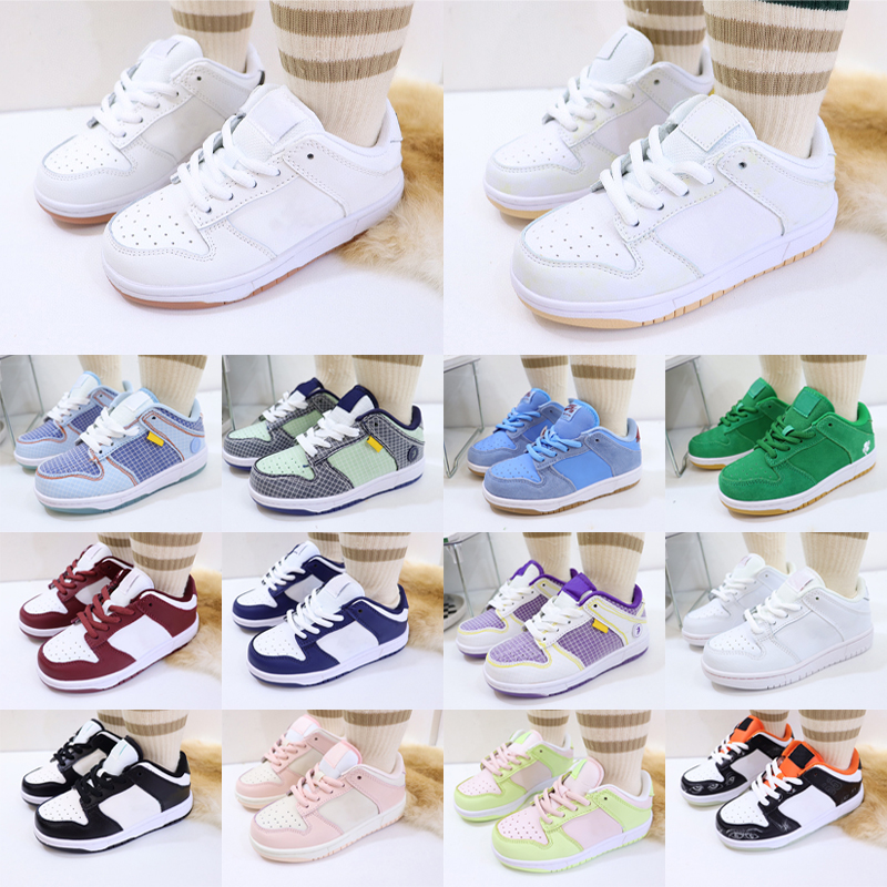 

2022 kids Running Shoes Black White dunks Chunky Low Trainers Children Boys Girls Athletic Outdoor sb Sneakers Designer toddler For Sports dunkes shoes boots