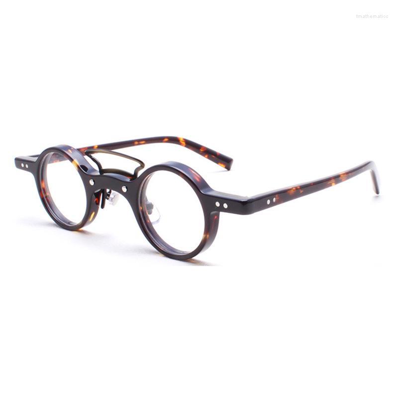 

Sunglasses Classic Round Acetate Flat Lens Glasses Women's And Men's Spectacle Eyewear Prescription Myopia FrameSunglasses