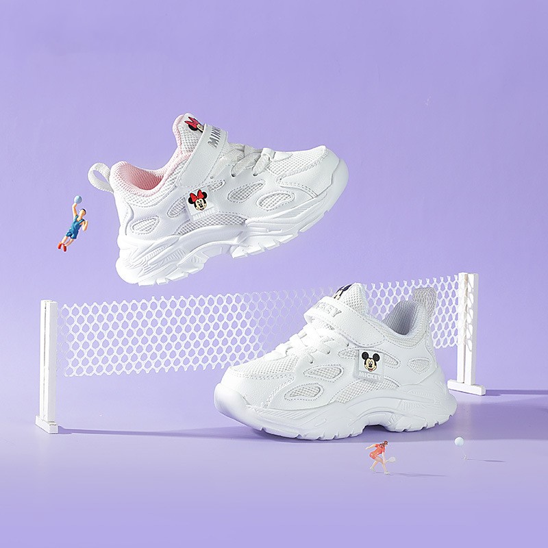 

Disney children's shoes women's shoes spring new sneakers boys' small white mesh breathable