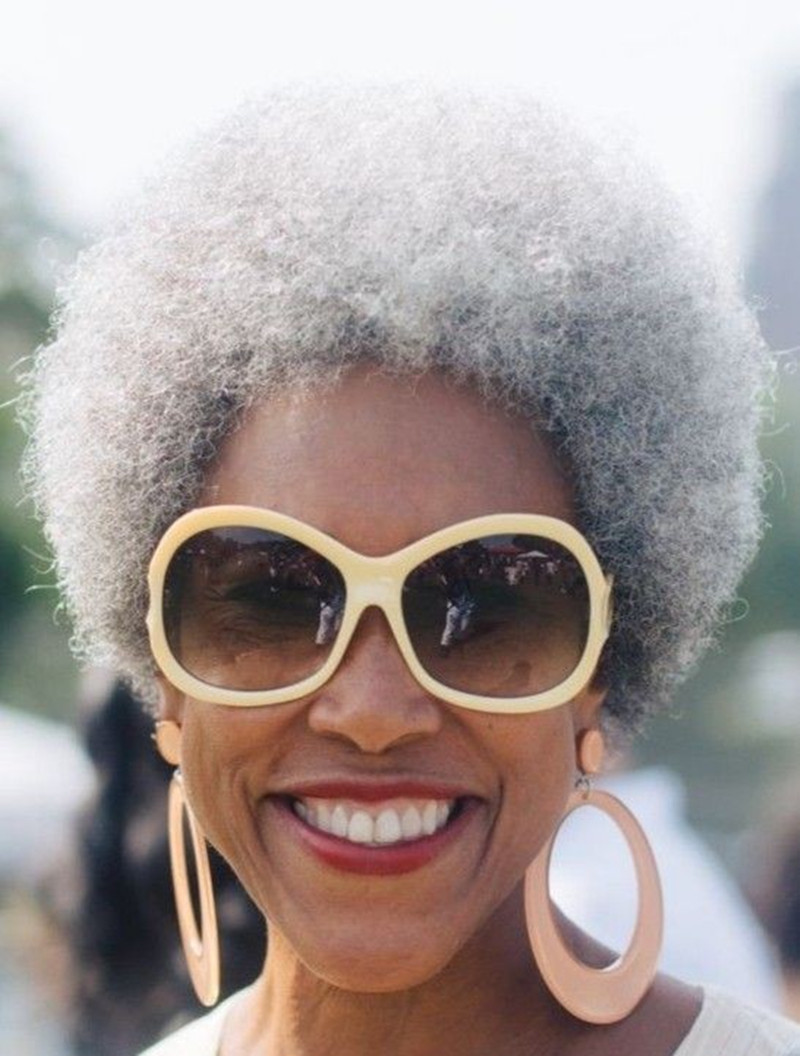 

Silver grey natural hair puff ponytail 4c afro gray kinky two tone highlights drawstring pony tail clips wraps human hair custom large small short high