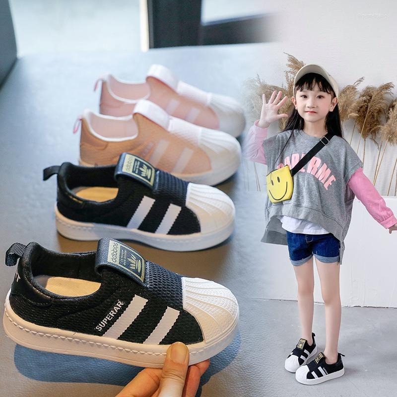 

Athletic Shoes Children's 2022 Spring Summer Autumn Lightweight Soft-Soled Girls Boys Sneakers Mesh Infant Sports Shell-Toe Board 22-36, Same as the picture