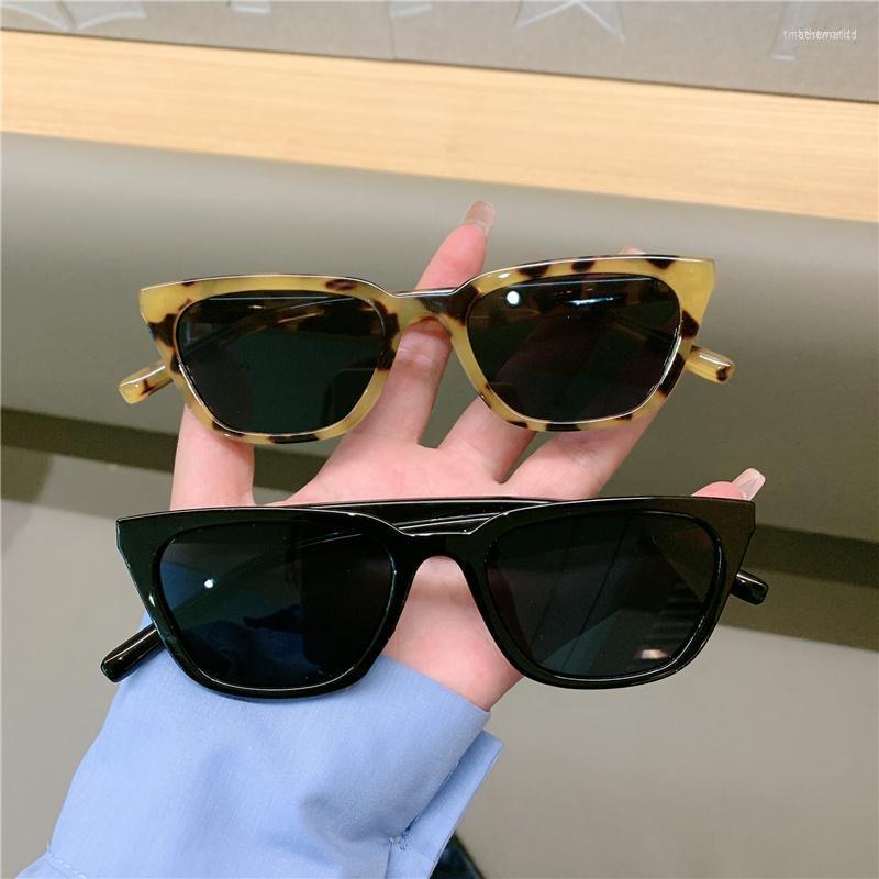 

Sunglasses Square Cat's Eye Women 2022 Retro Style Fashion Designer Shadesglass SunglassSunglasses
