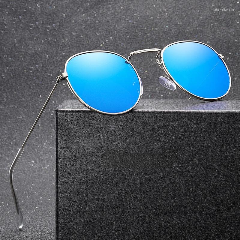 

Sunglasses 2022 Fashion Retro Men Round Vintage Glasses For Men/Women Luxury Small Homme