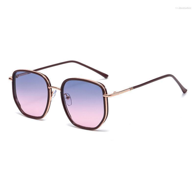 

Sunglasses Men's Oversized Vintage Polygon Uv400 Metal For Men Women Travel Gafas Mujer Ladies GlassesSunglassesSunglasses