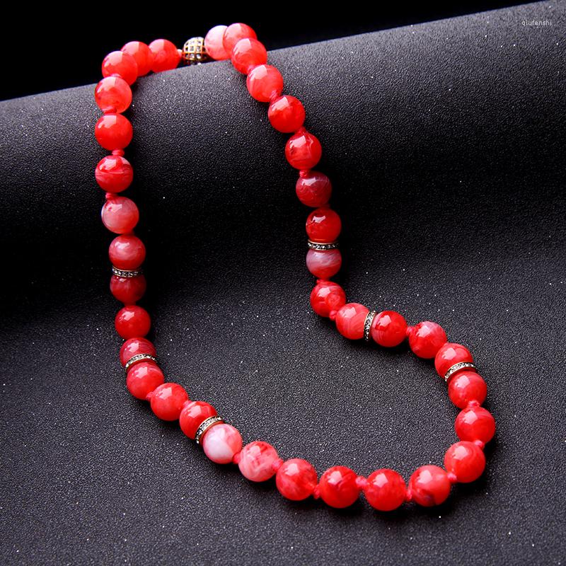 

Choker Red Acrylic Beads Necklace For Women 2022 Crystal Magnet Clasp Online Shopping India Jewelry Accessories