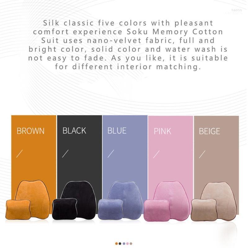 

Soft Memory Foam Lumbar Back Support Massager Waist Cushion Pillow Seat Cushions Home Office Relieve Pain1