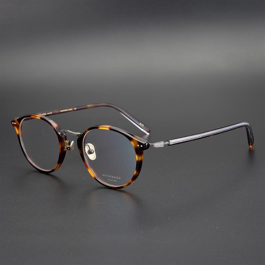 

Original Acetate Glasses Frame Women Optical Frames Man Round Eyeglasses 46mm Retro Japan Eyewear Brands Monturas De Lentes201o