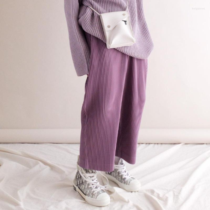 

Men' Pants Men' 2022 Spring European And American Cross-border Loose Straight Mid-waist Solid Color Casual Trousers For Men, Purple