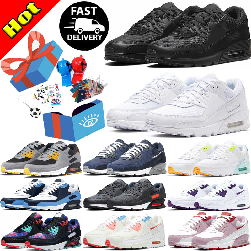 

Og FIFA World Cup Qatar 2022 Running Shoes 90s 90 Mens Womens Triple Black White Batman Court Purple Grape Infrared Laser Blue Obsidian UNC Trainers Sneakers, Infrared 2020