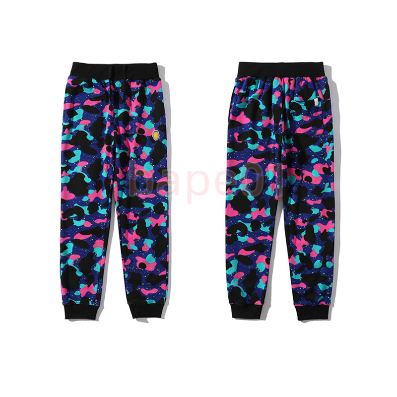 

Bape Womens Designer Camouflage Printing Pants Famous Joggers Woman Streetwear Casual Loose Sweatpants Asian Size M-3XL, Color camouflage
