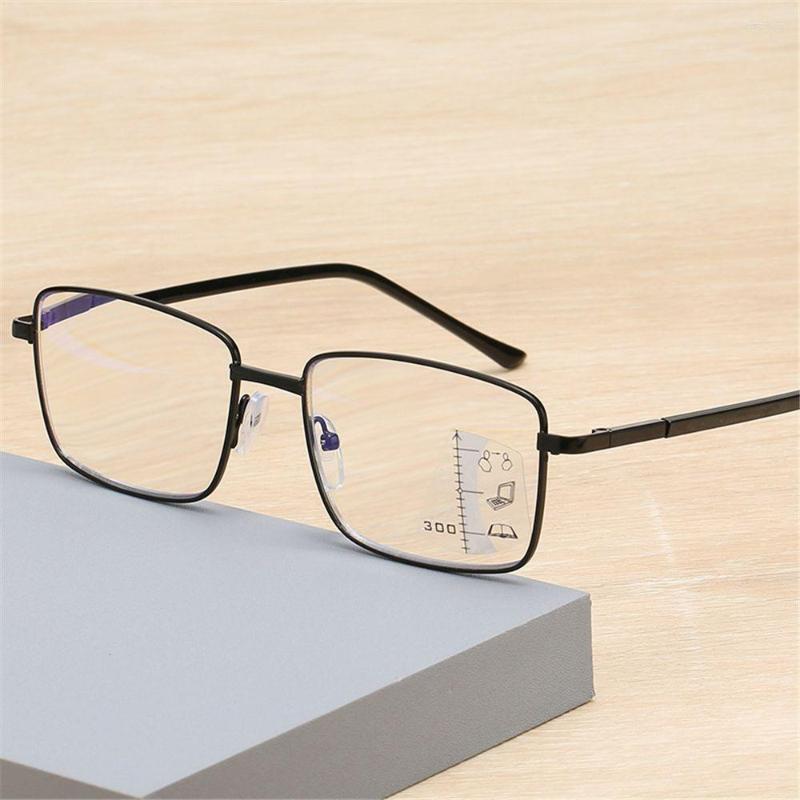 

Sunglasses Metal Progressive Multifocal Reading Glasses Anti Blue Light Presbyopia Computer Goggles Diopter Eyewear