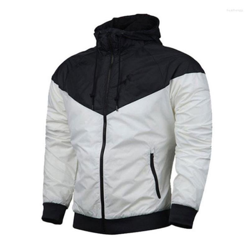 

Men' Jackets Spring And Autumn Brand Solid Color Young Men' Hooded Outdoor High-quality Fashionable Thin Hip-hop Zipper Jacket