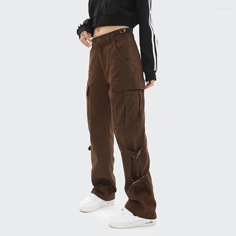 

Men' Pants Loose Cargo Vintage Baggy Casual Trousers Men Harajuku Streetwear Joggers Sweatpants, Brown