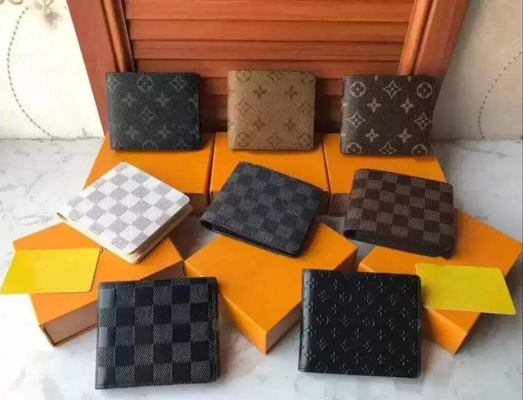 

2021Top High quality designers wallets cardholder France Paris plaid style luxurys mens wallet designers women wallet high-end luxurys designers wallet with box 5A, Bubble bag