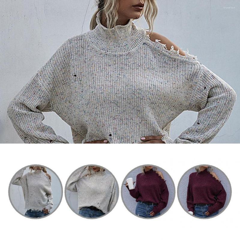 

Women's Sweaters Knitwear Casual Batwing Sleeve Loose Knitted Blouse Top Sweater Off Shoulder For Working, Beige
