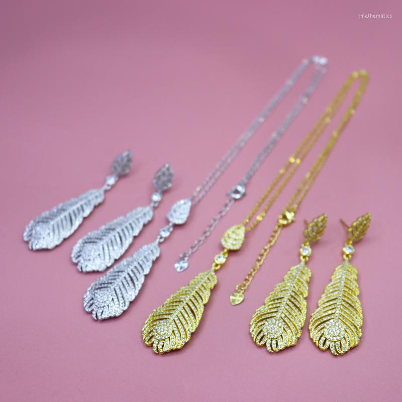 

Necklace Earrings Set & Jewelry Stylish Neoteric Artistic Circle Zircon Micro Plated With Anniversary Bridal Gifts S1564Earrings, Picture shown