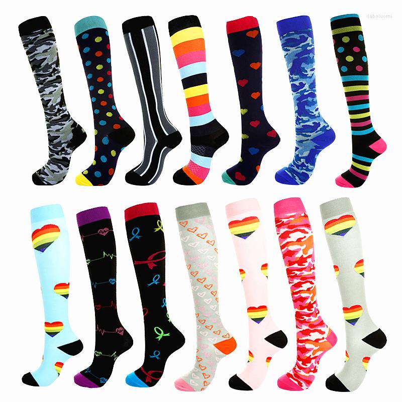 

Men's Socks 9 Colors Men Professional Compression Breathable Travel Activities Fit For Nurses Shin Splints Flight, 6 zixindiantu