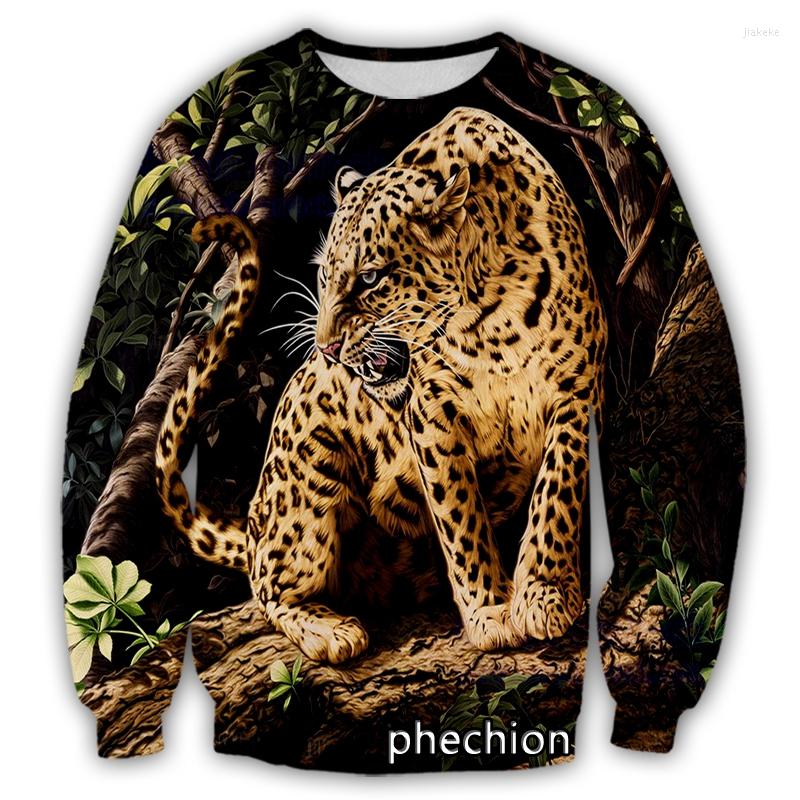 

Men' Hoodies Phechion Men/Women Cartoon Leopard 3D Print Casual Sweatshirt Men Fashion Streetwear Loose Sporting D129, 11