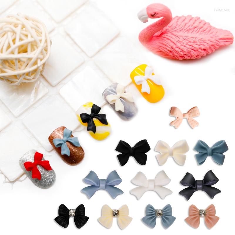 

Nail Art Decorations 20Pcs Colors Style Bows Jewelry Ornaments Crystal Glue Bow Manicure Winter Designs Decoration Nails Kawaii Accesorios