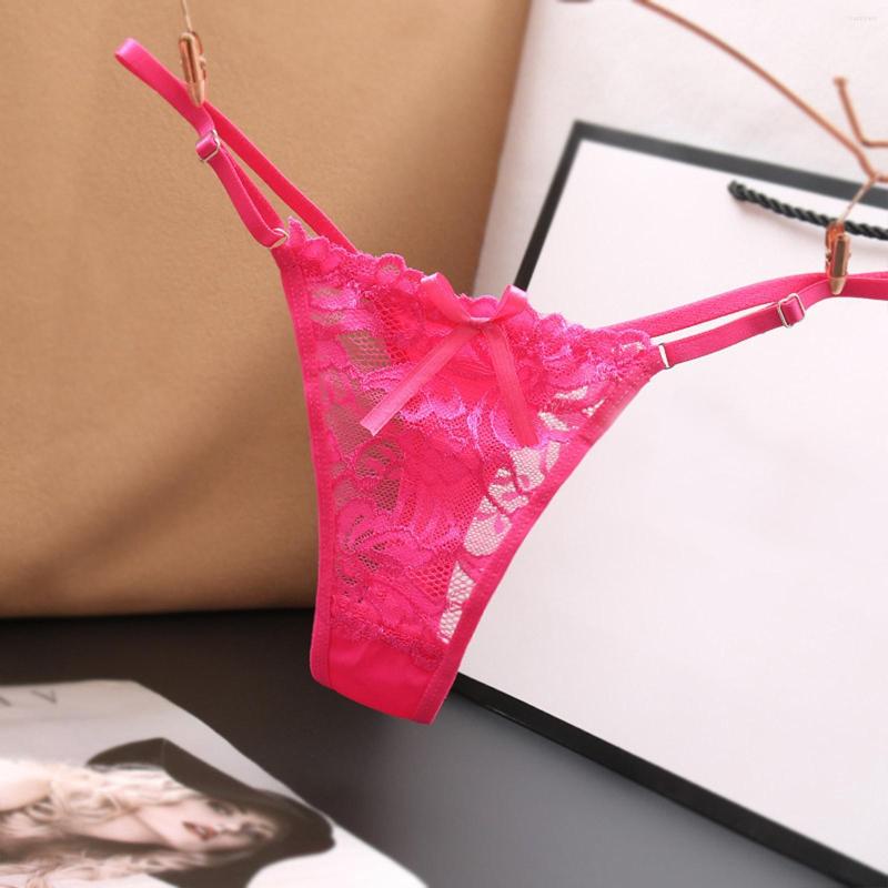 

Women's Panties Women Sexy Lingerie Adjustable Pendant Thongs Embroidery T-Back Briefs Underwear Ladies Accessories, White